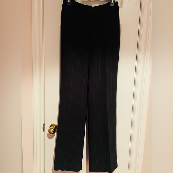 Ann Taylor Pinstripe Black Power Suit and Pants Set - Picture 5 of 6